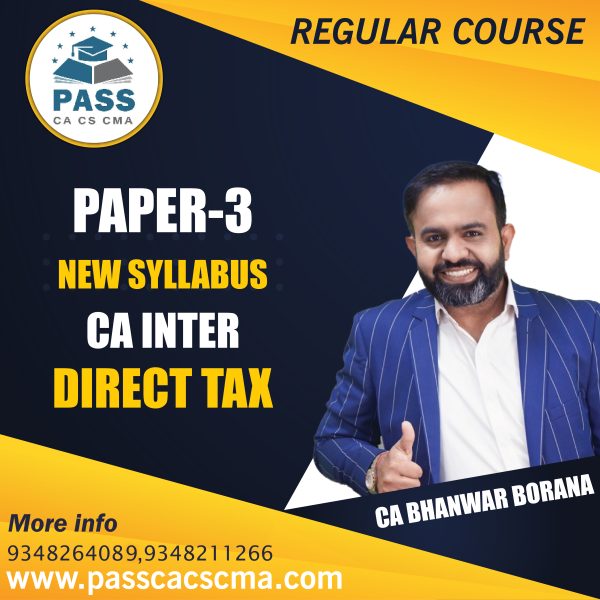 CA Inter Direct Tax New Syllabus