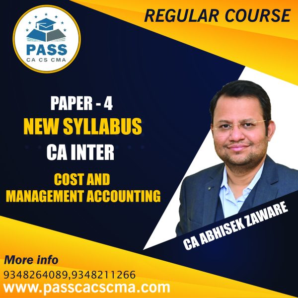CA Inter Cost and Management Accounting (Paper 3) (New Syllabus)