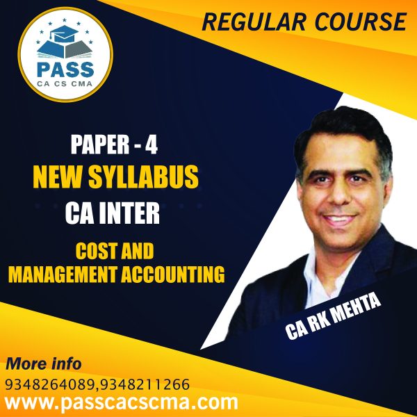 CA Inter Cost and Management Accounting (Paper 3) (New Syllabus)