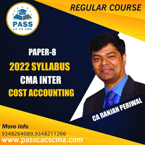 CMA Inter Cost Accounting (Paper 8) (2022 Syllabus)