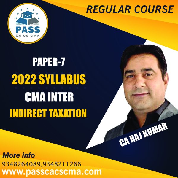CMA Inter Indirect Tax (Paper 7) (2022 Syllabus)