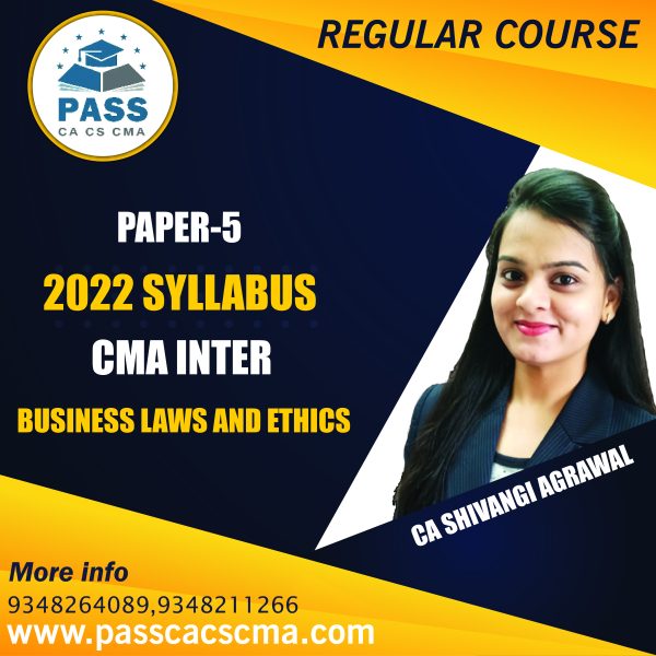 CMA Inter Business Law and Ethics (Paper 5) (2022 Syllabus)
