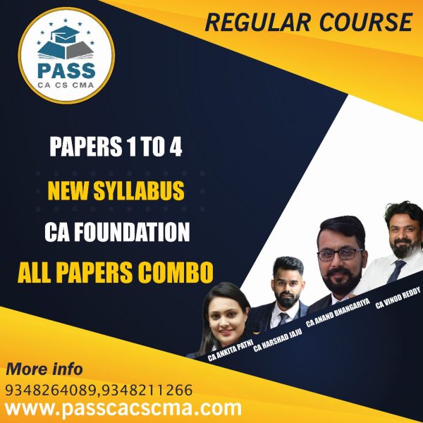 CA Foundation All Papers Combo (New Syllabus)