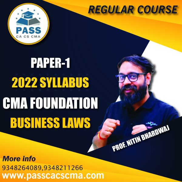CMA Foundation Business Laws (Paper 1) (2022 Syllabus)