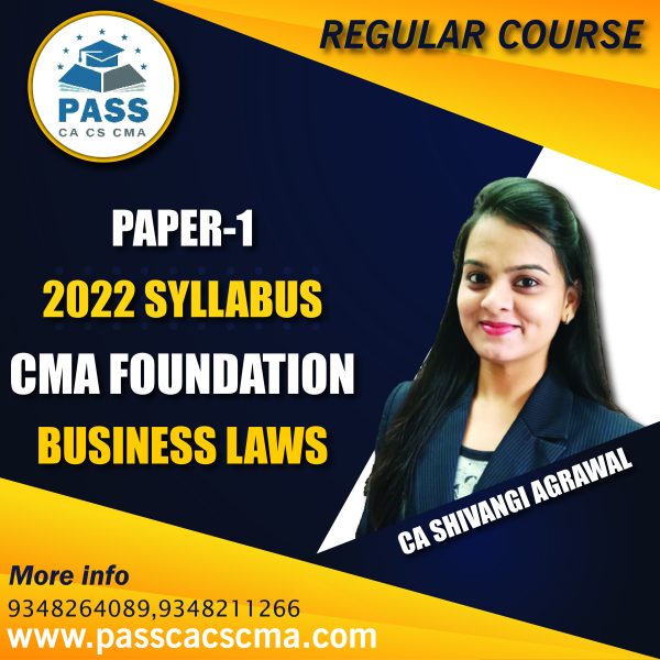 CMA Foundation Business Laws (Paper 1) (2022 Syllabus)